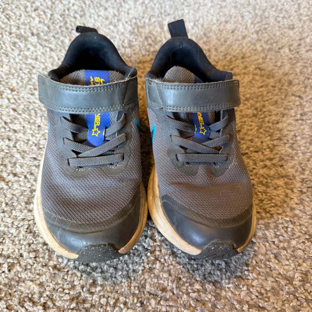 Nike Star Runner 3 TDV Gray Blue Toddler Shoes - 11C